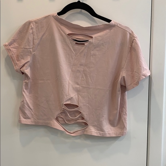 Never worn- torn light pink t-shirt from Zaful - Picture 2 of 2